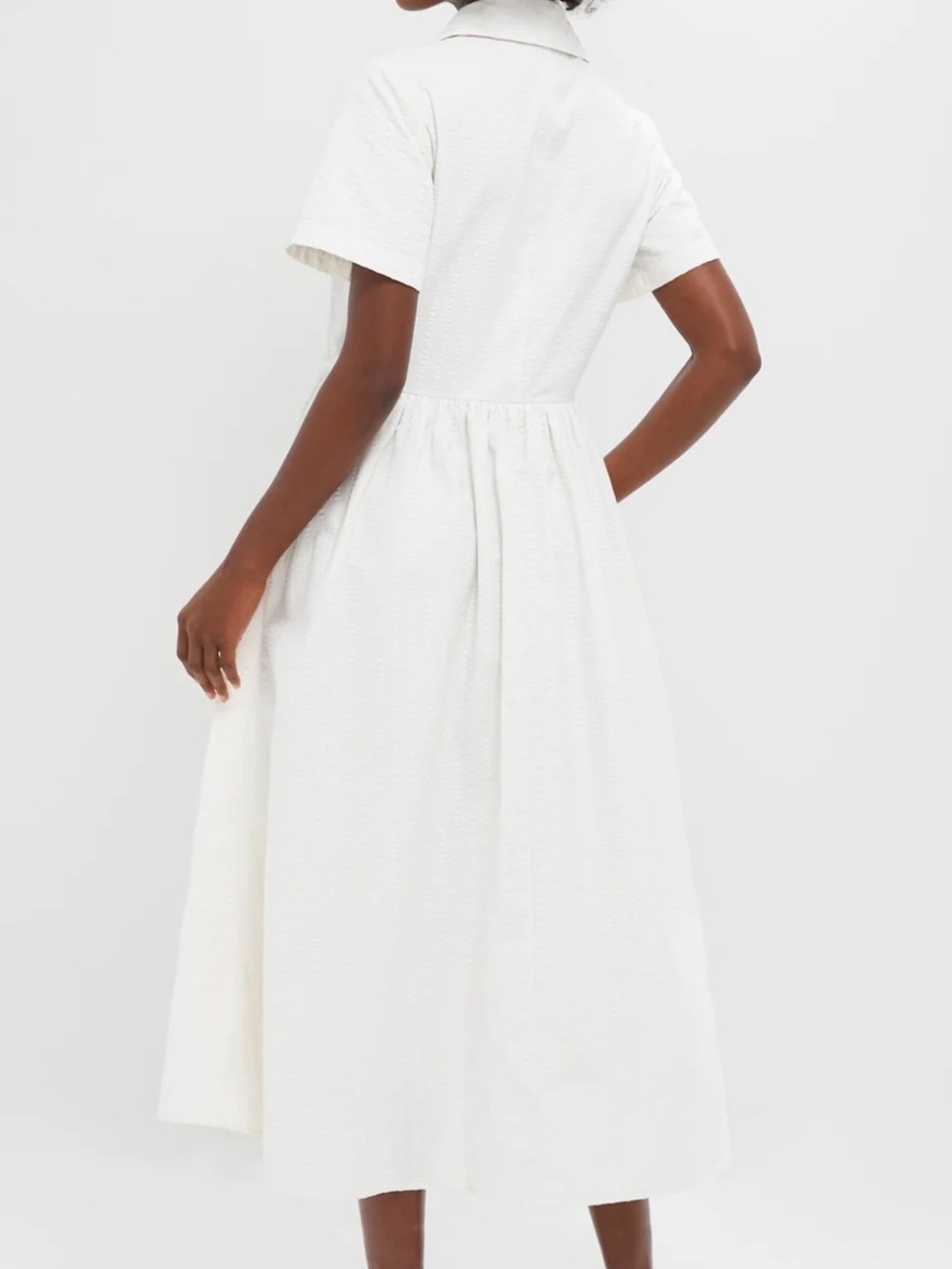 Tuckernuck Adelaide cream-white “seersucker” Dress - Picture 4 of 5